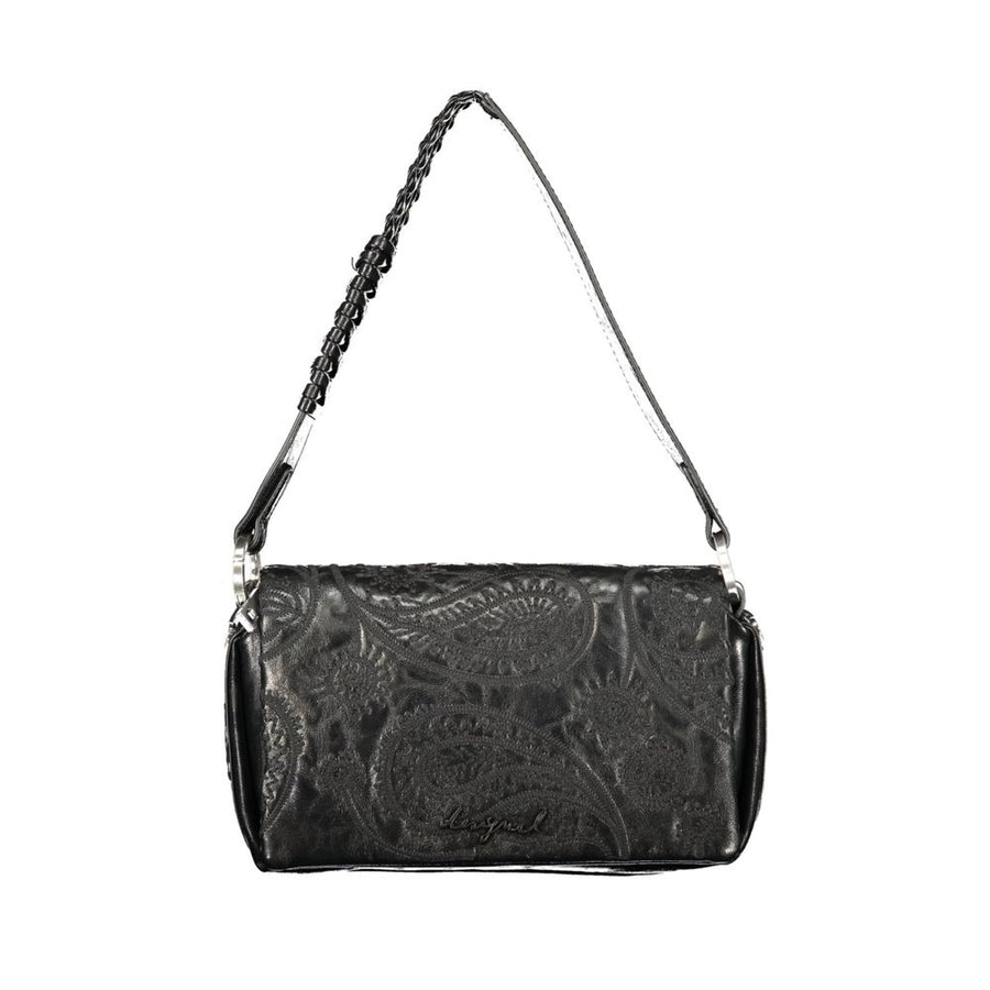 Black Polyurethane Women Bag