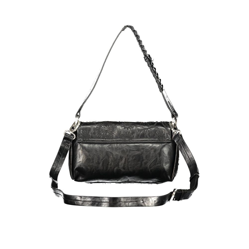 Black Polyurethane Women Bag