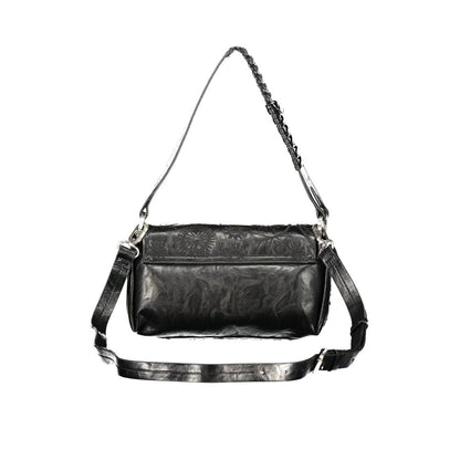 Black Polyurethane Women Bag