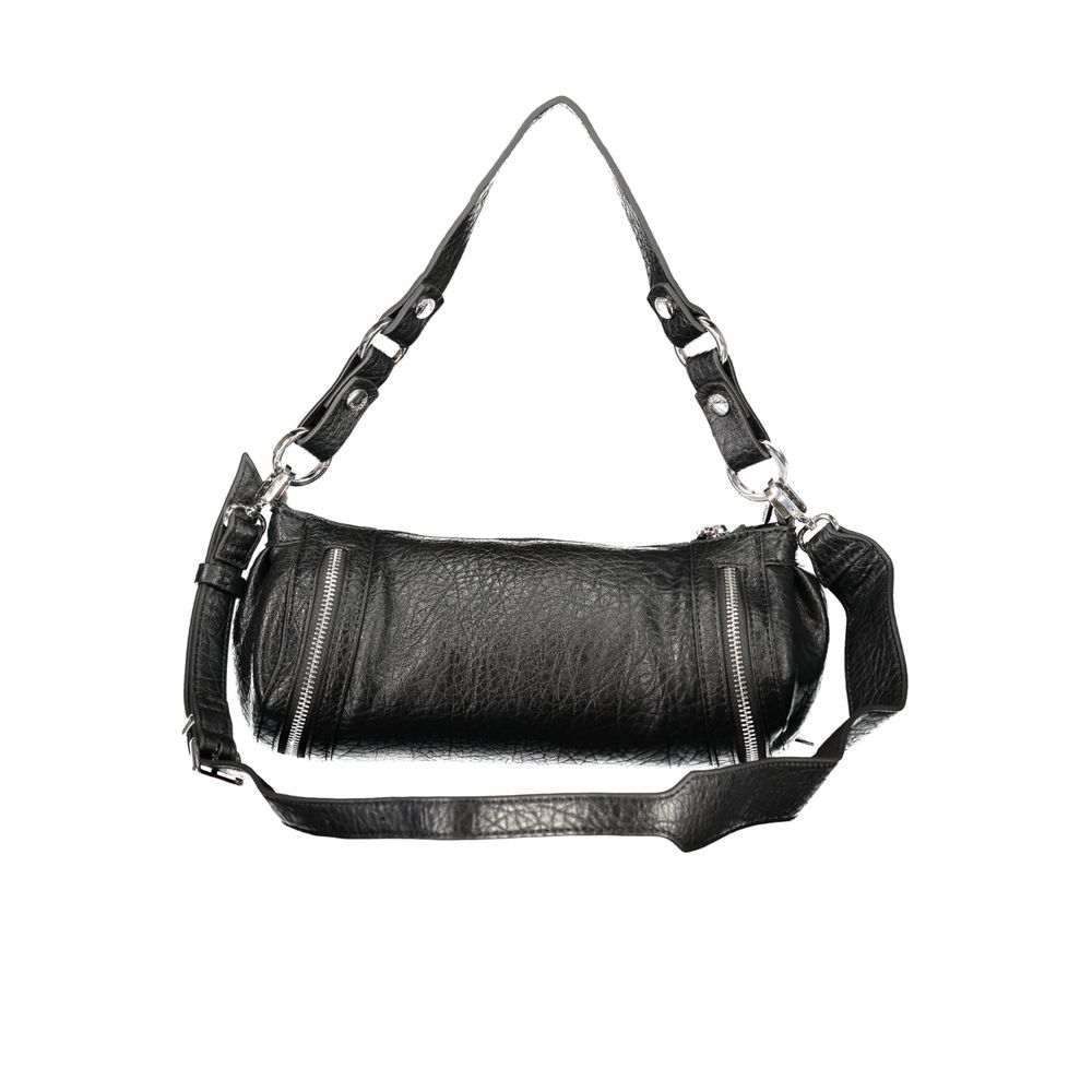Black Polyurethane Women's Bag