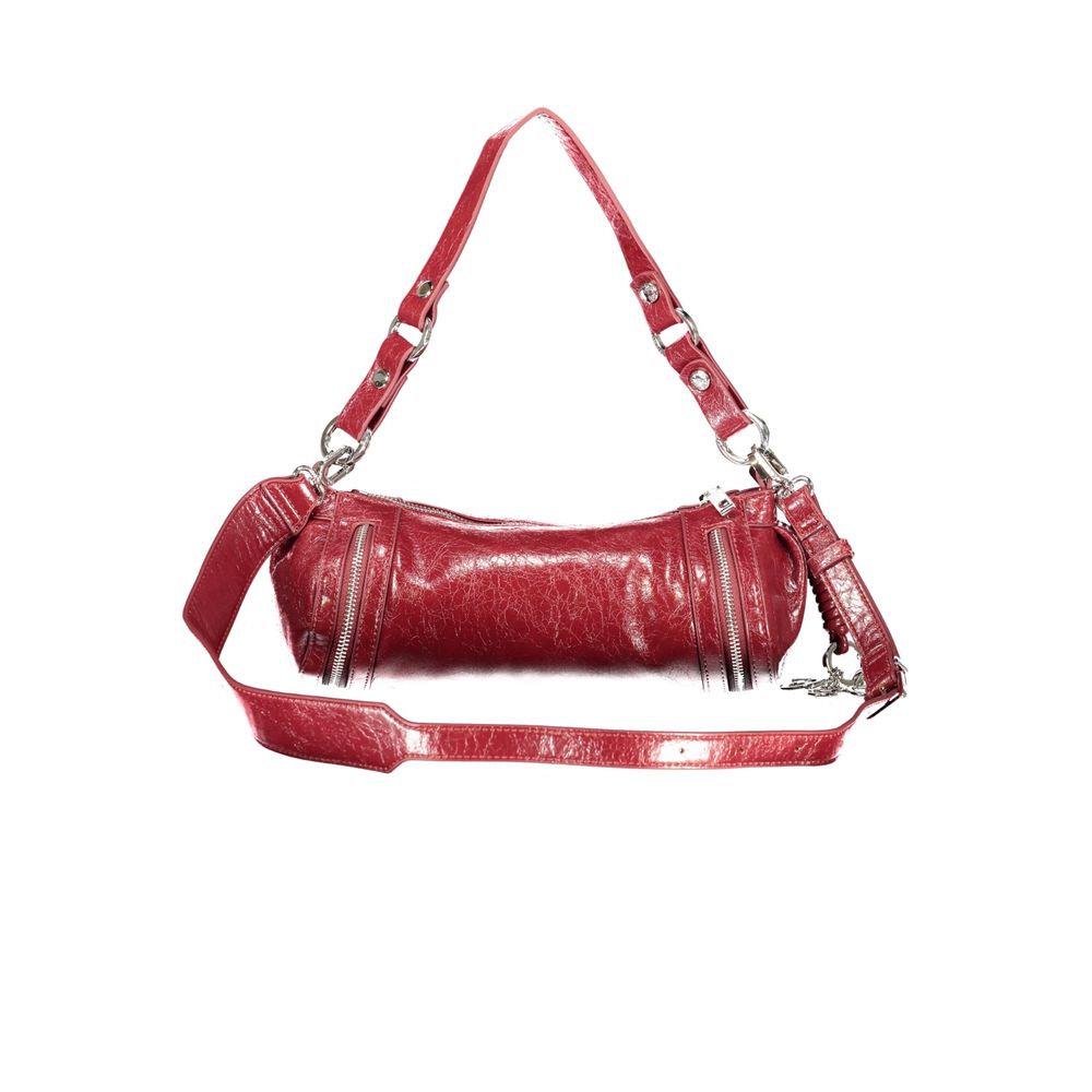 Rosso Polyurethane Women's Bag with Adjustable Shoulder Strap