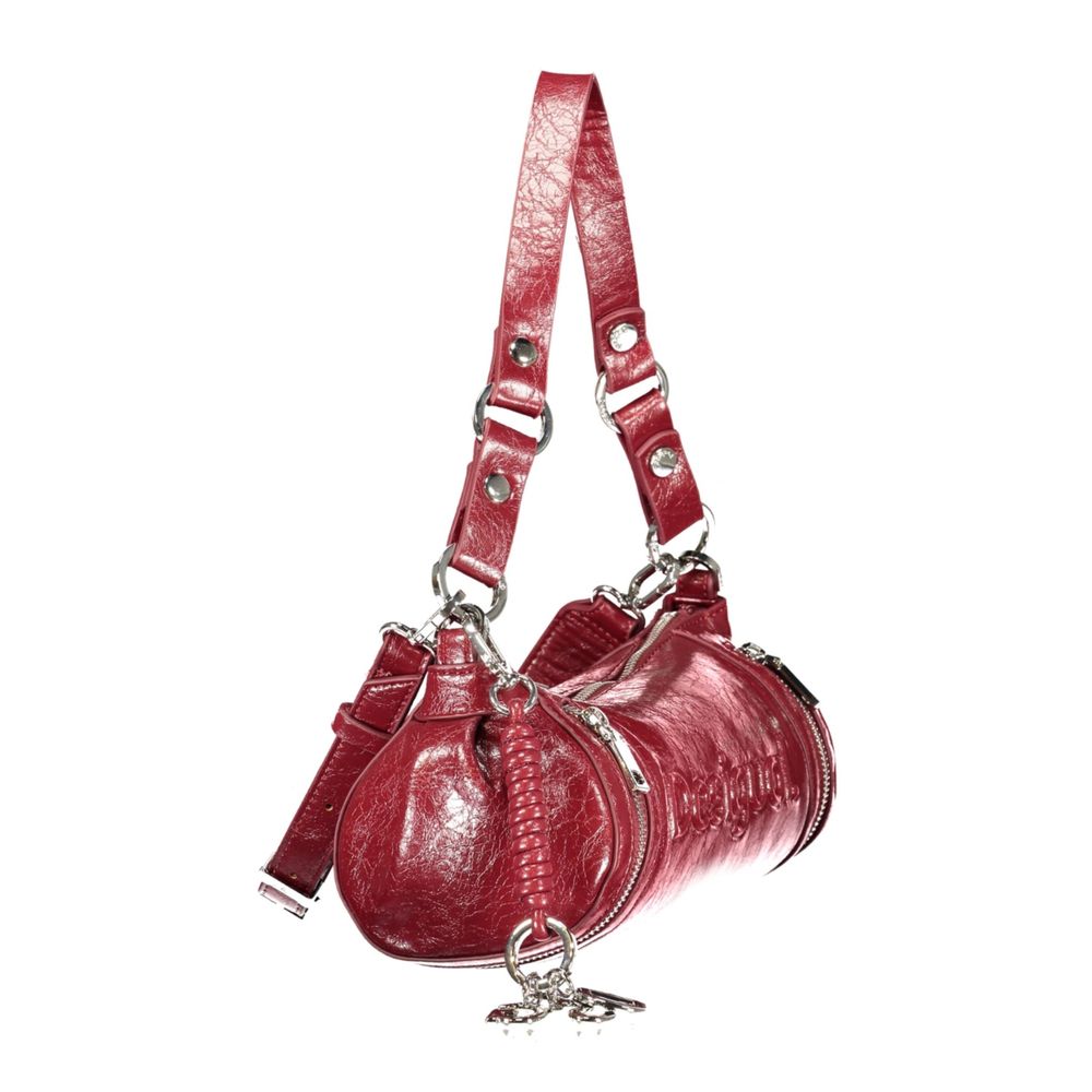 Rosso Polyurethane Women's Bag with Adjustable Shoulder Strap