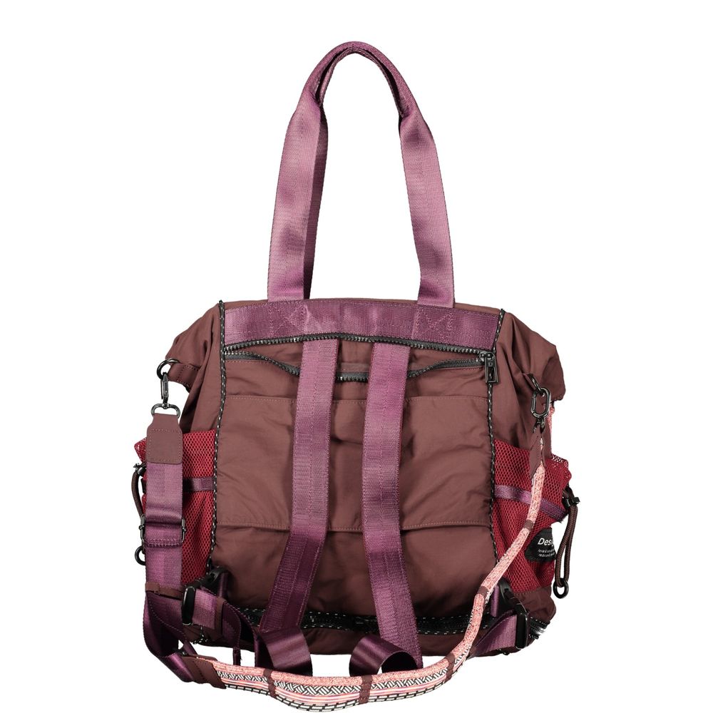 Brown Polyamide Handbag