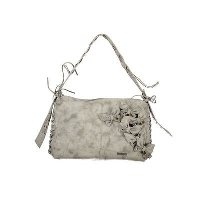 Gray Polyethylene Handbag