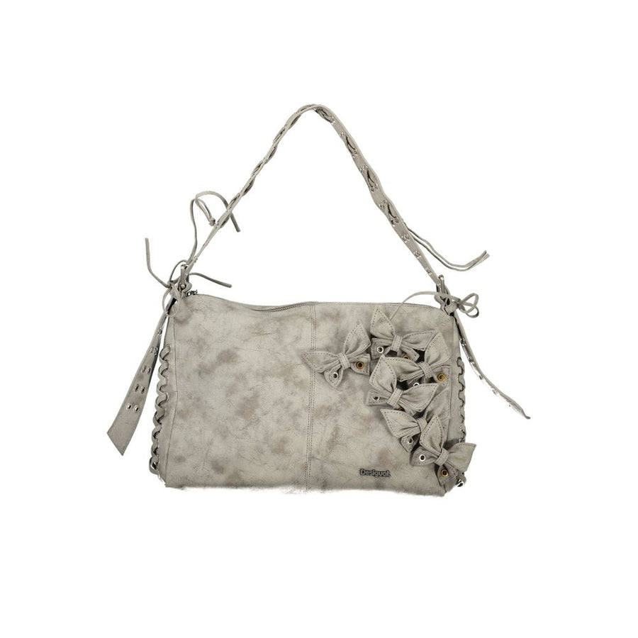 Gray Polyethylene Handbag