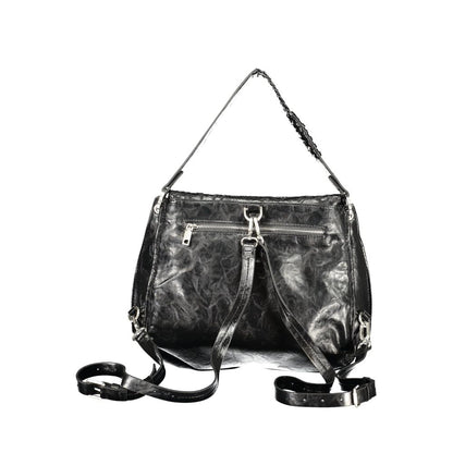 Black Polyurethane Women's Bag
