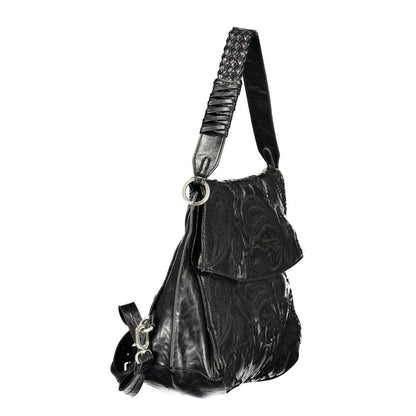 Black Polyurethane Women's Bag