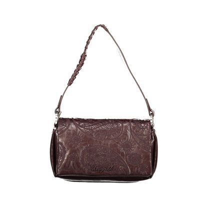 Brown Polyurethane Women's Bag