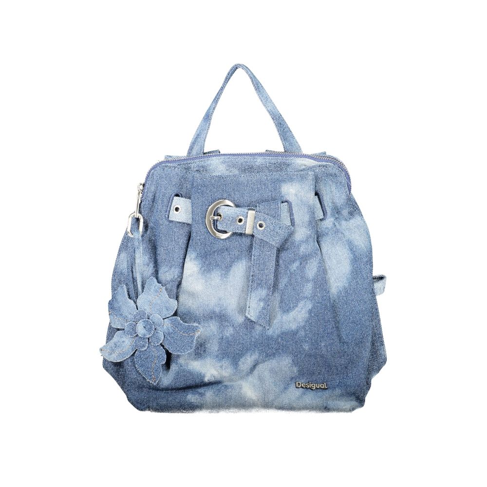 Blue Cotton Backpack