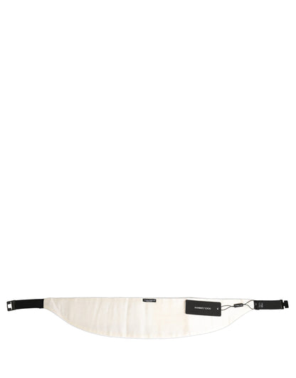 White Men Wide Waist Belt Cotton Cummerbund
