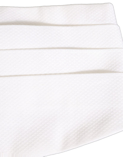 White Men Wide Waist Belt Cotton Cummerbund