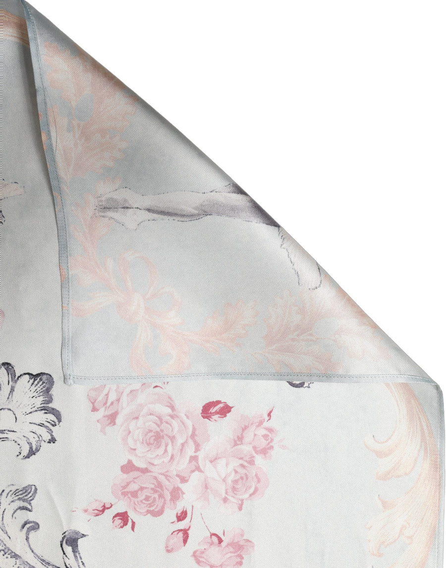 Men Multicolor Ballerina Floral Foulard Scarf