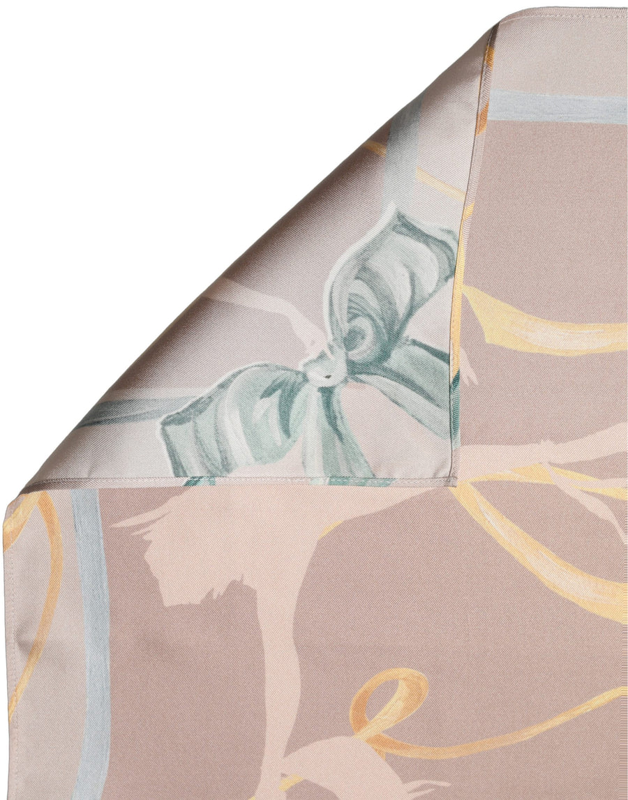 Men Multicolor Ballerina Floral Foulard Scarf