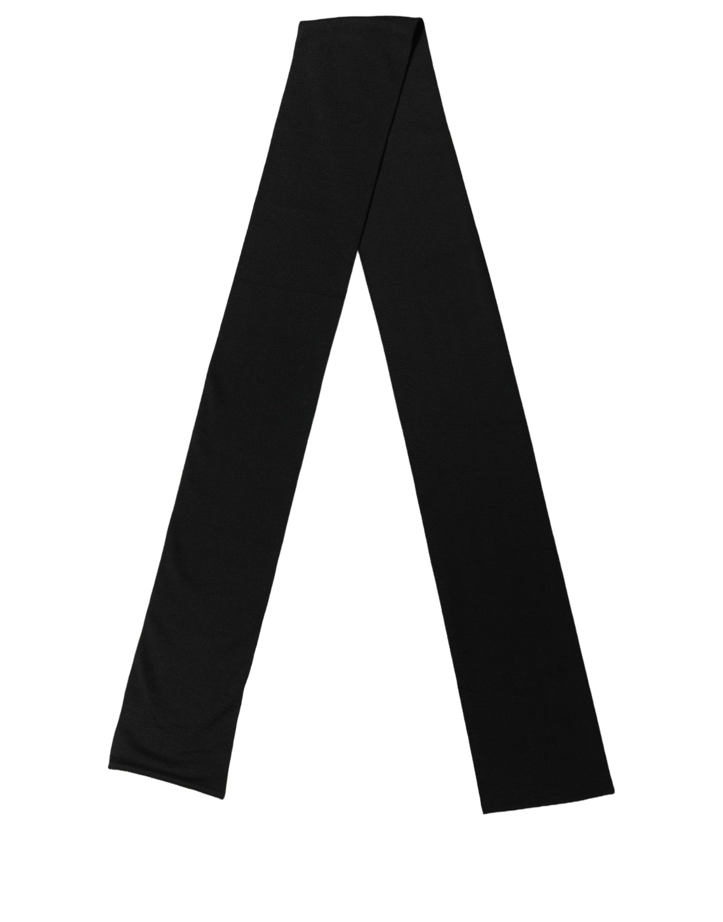 Black Wool Knitted Neck Shawl Foulard Scarf