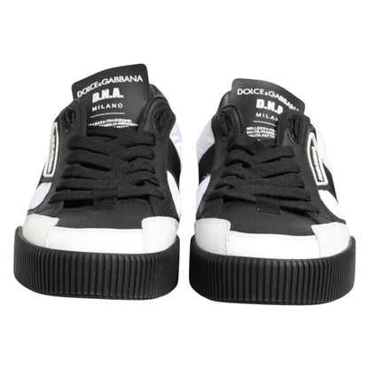 Black White MIAMI Low Top Men Sneakers Shoes