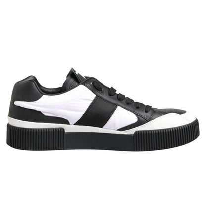 Black White MIAMI Low Top Men Sneakers Shoes
