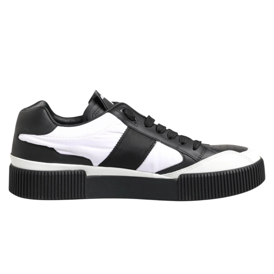 Black White MIAMI Low Top Men Sneakers Shoes