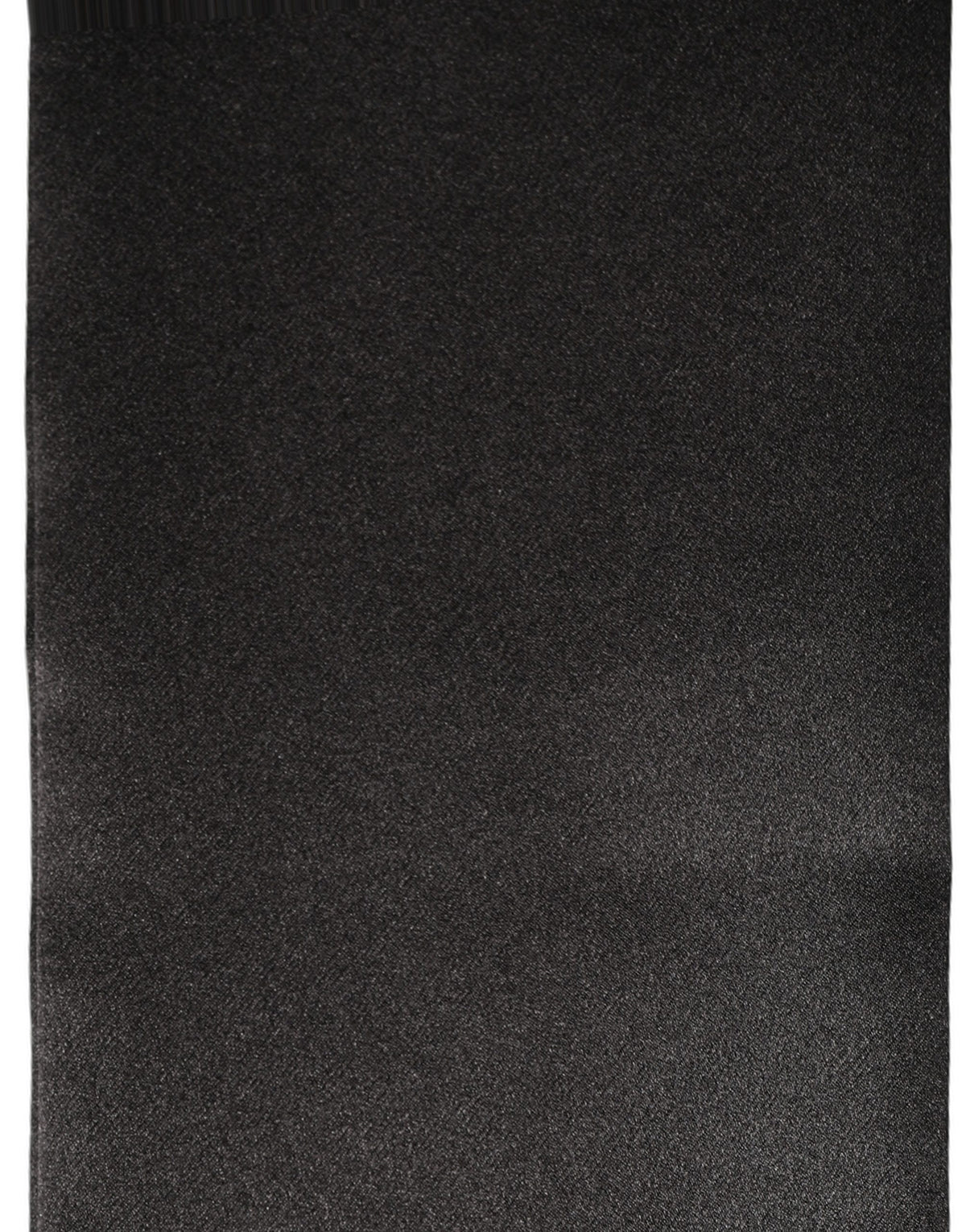 Men Black Satin Silk Skinny Neck Shawl Scarf