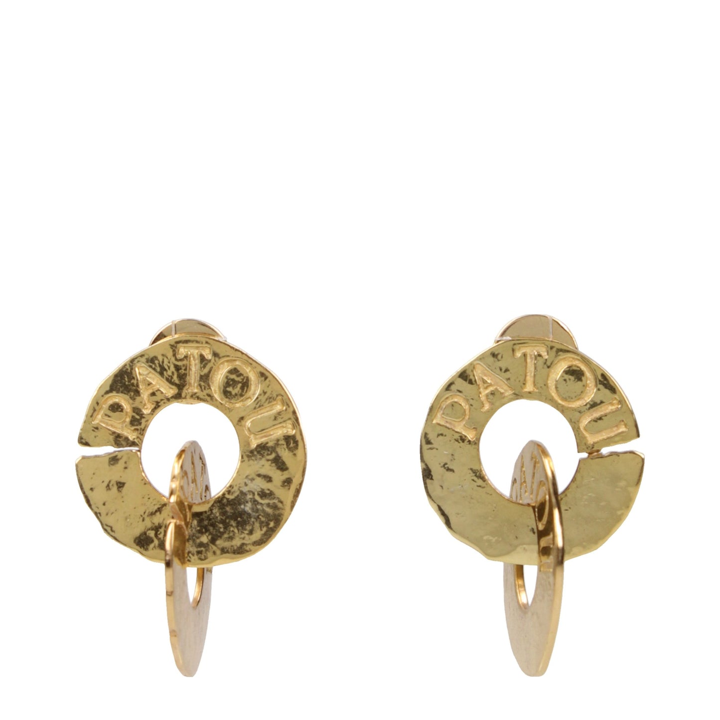 Gold Brass Earrings
