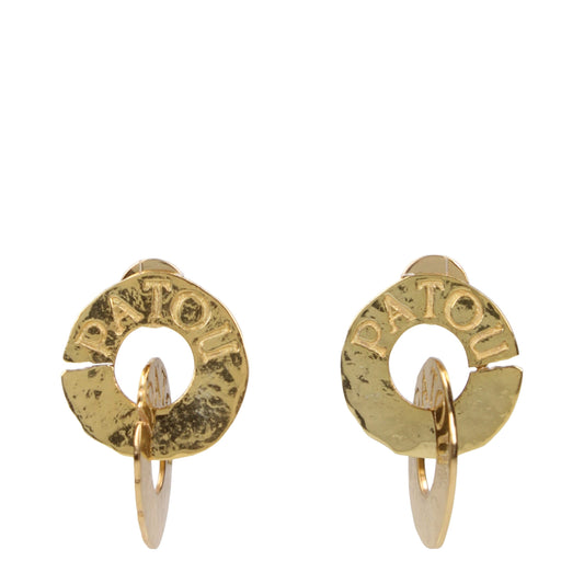 Gold Brass Earrings