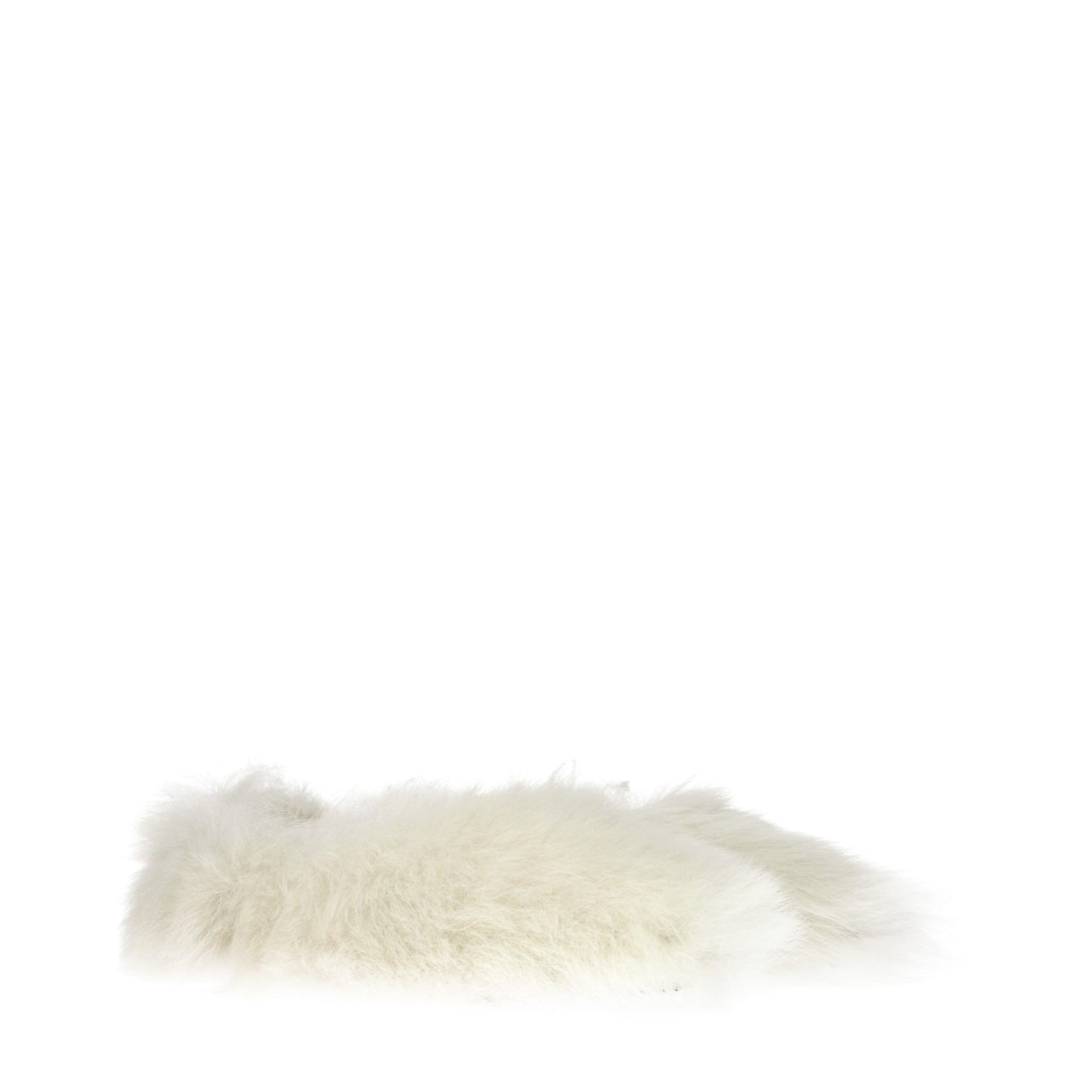 White Fur Slippers