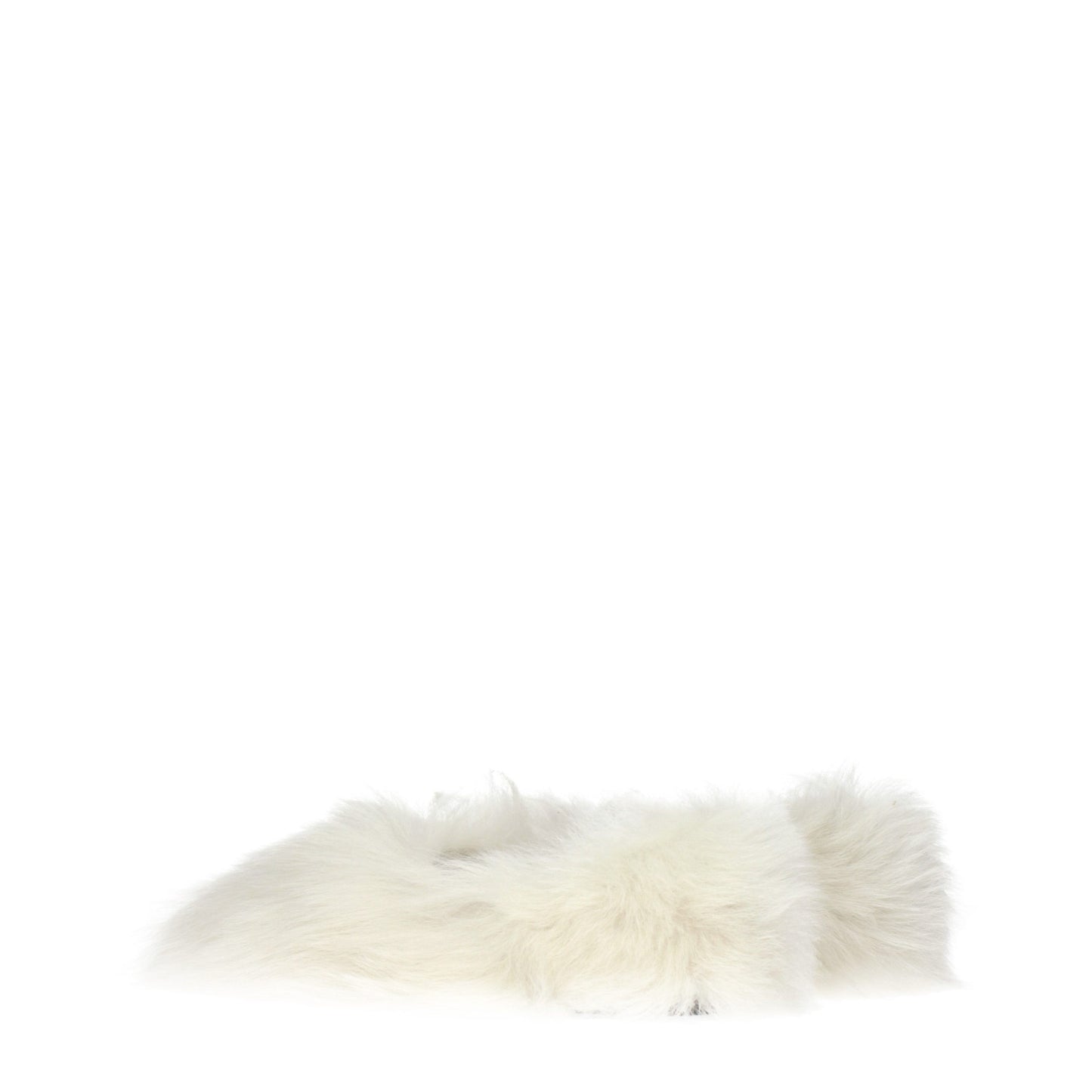 White Fur Slippers