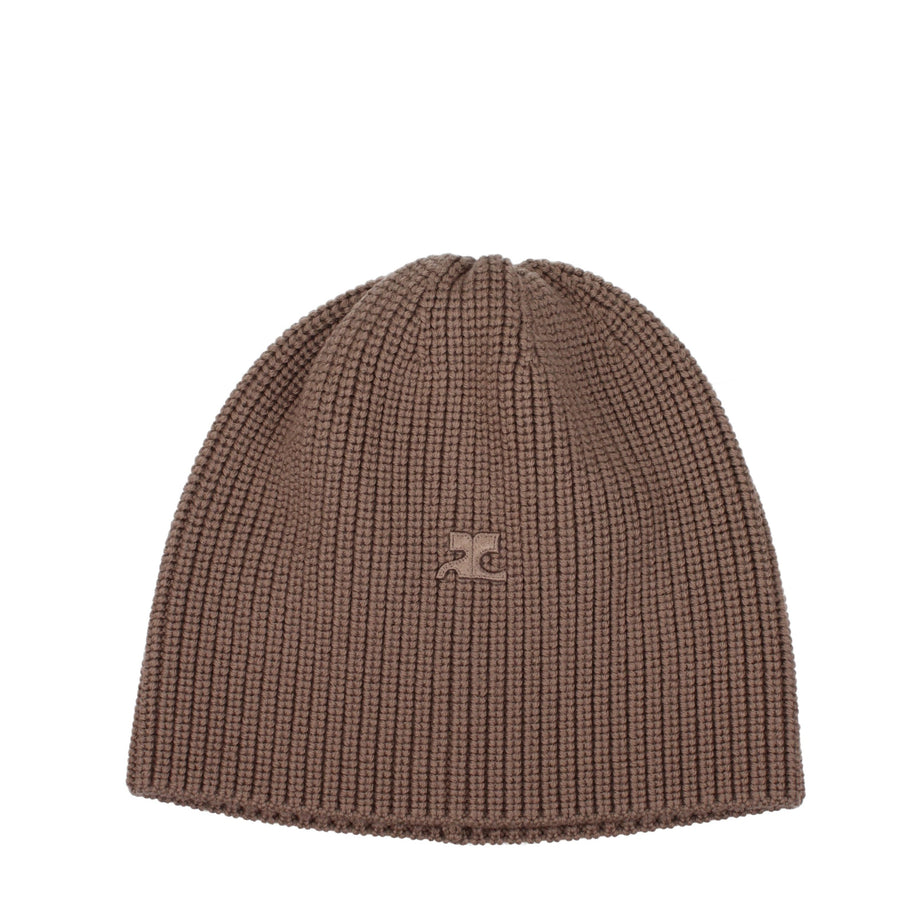 Brown Wool Beanie