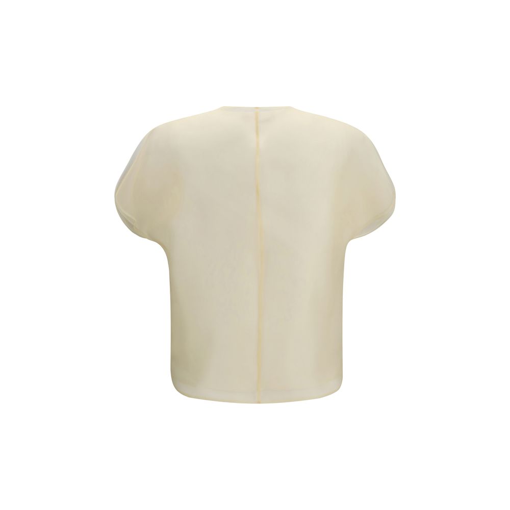 Beige Silk Shirt
