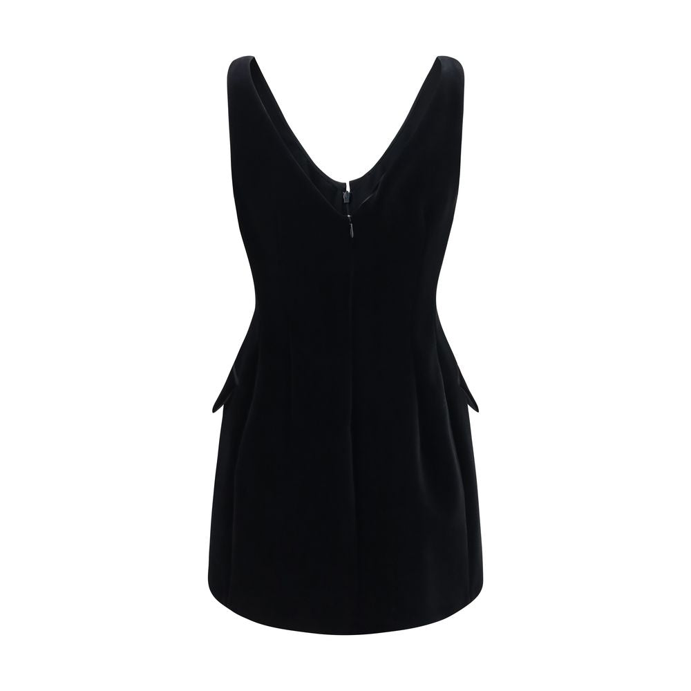 Black Polyester Cocktail Dress
