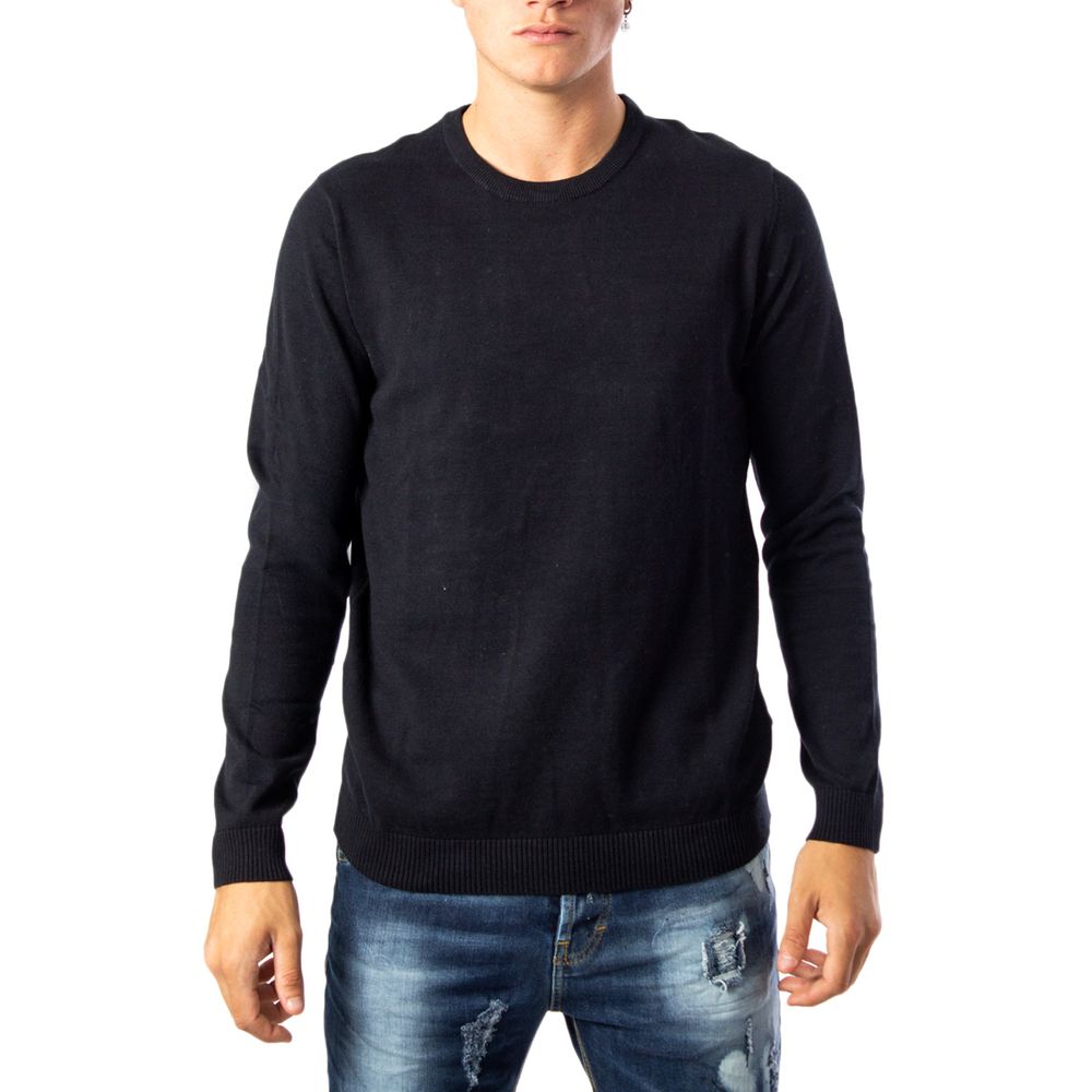 Black Cotton Sweatshirt