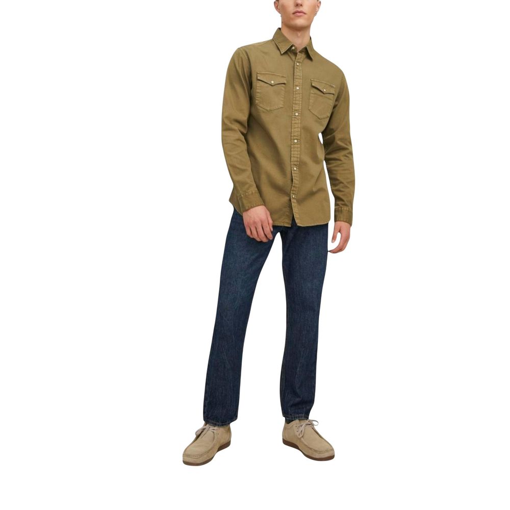 Green Denim Shirt