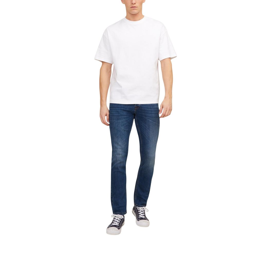 Blue Cotton Skinny Jeans