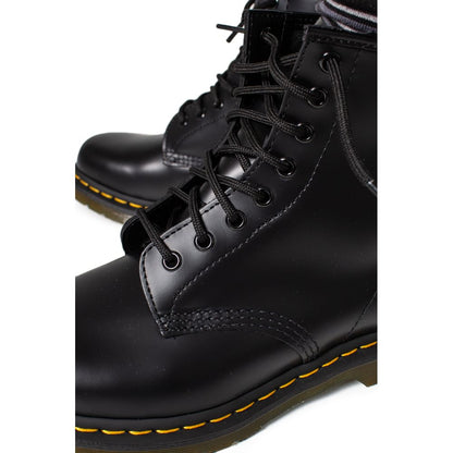 Black Leather Athletic Sneakers