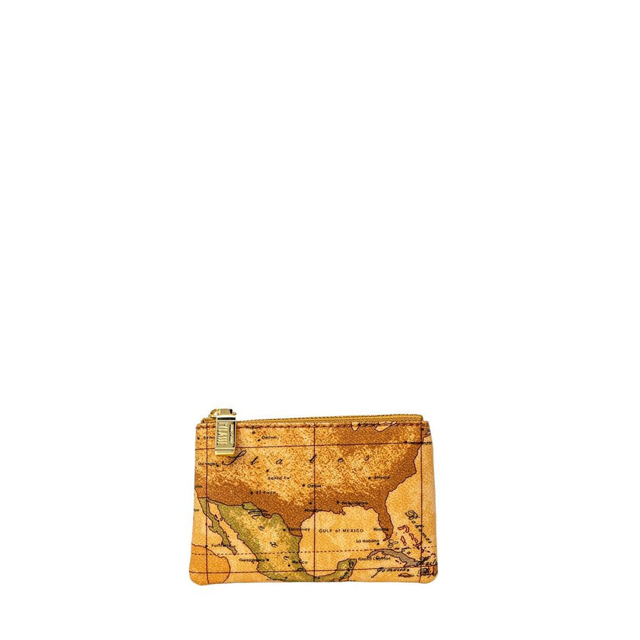 Beige Leather Clutch Bag