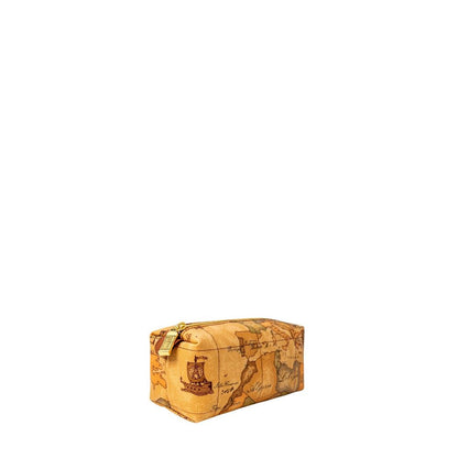 Beige Cotton Clutch Bag
