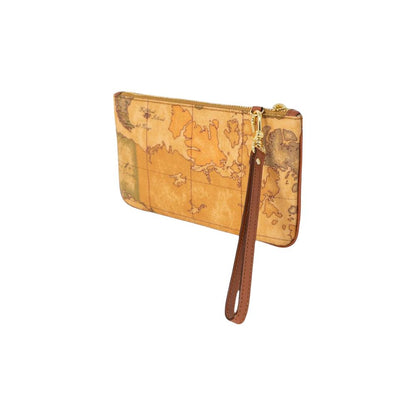 Beige Cotton Clutch Bag