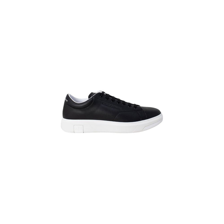 Black Leather Low Top Sneakers