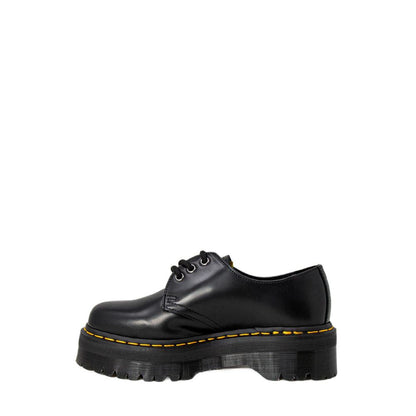 Black Leather Lace-Up Boots