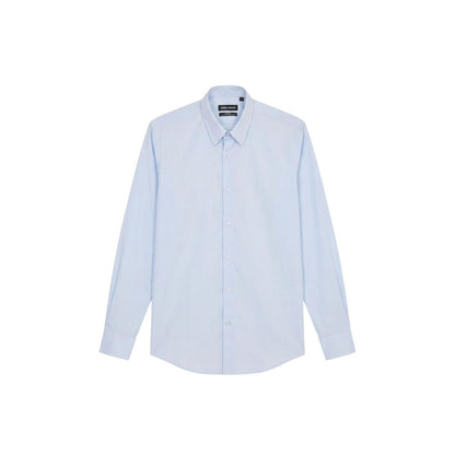 Blue Cotton Dress Shirt