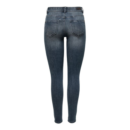 Blue Cotton Skinny Jeans