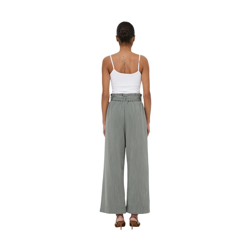 Bicolor Viscose Casual Pants
