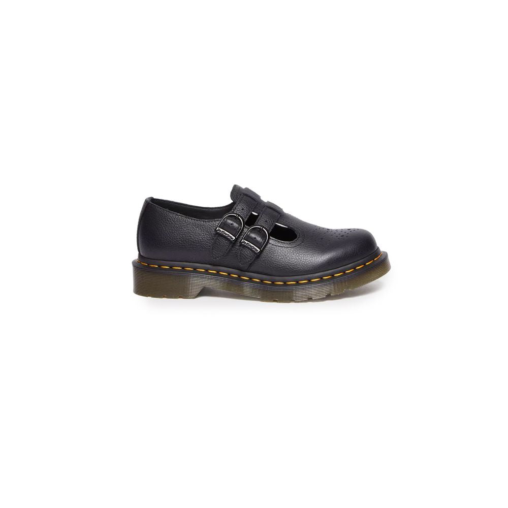Black Leather Platform Pumps