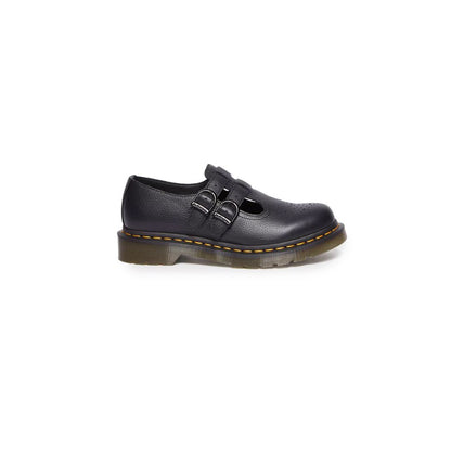 Black Leather Platform Pumps
