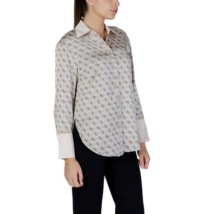 Beige Polyester Blouse