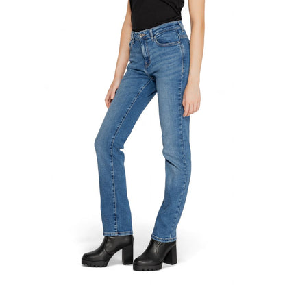 Blue Cotton Skinny Jeans