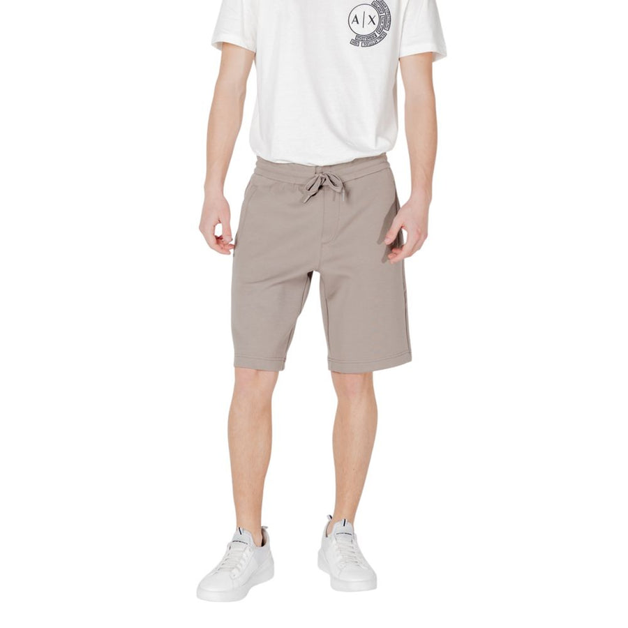 Brown Cotton Bermuda Shorts