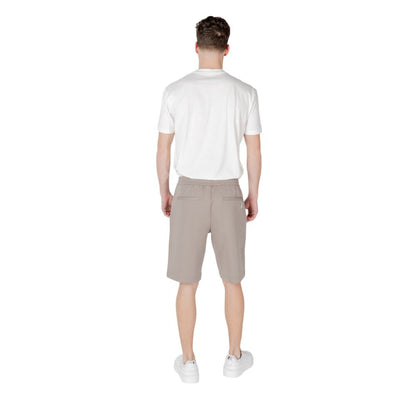 Brown Cotton Bermuda Shorts