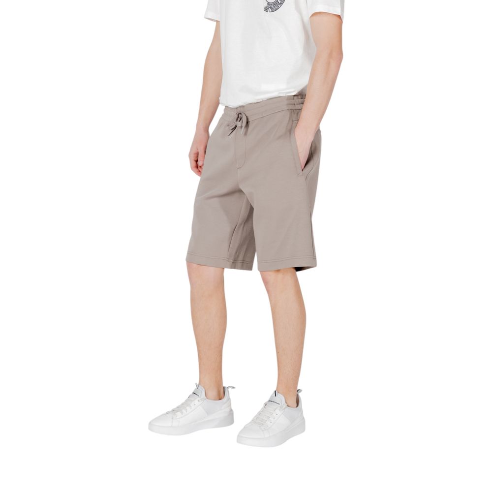 Brown Cotton Bermuda Shorts