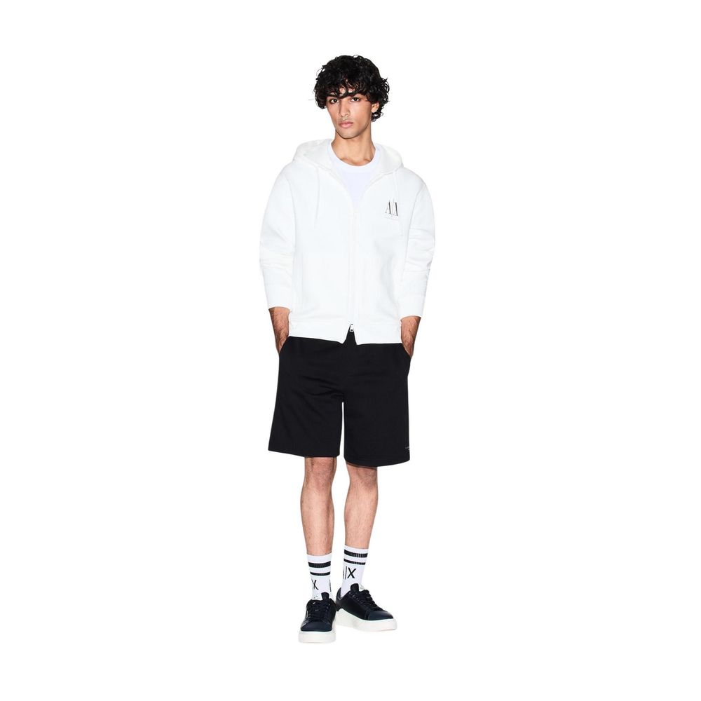 White Cotton Hoodie