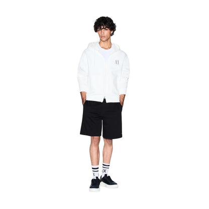 White Cotton Hoodie